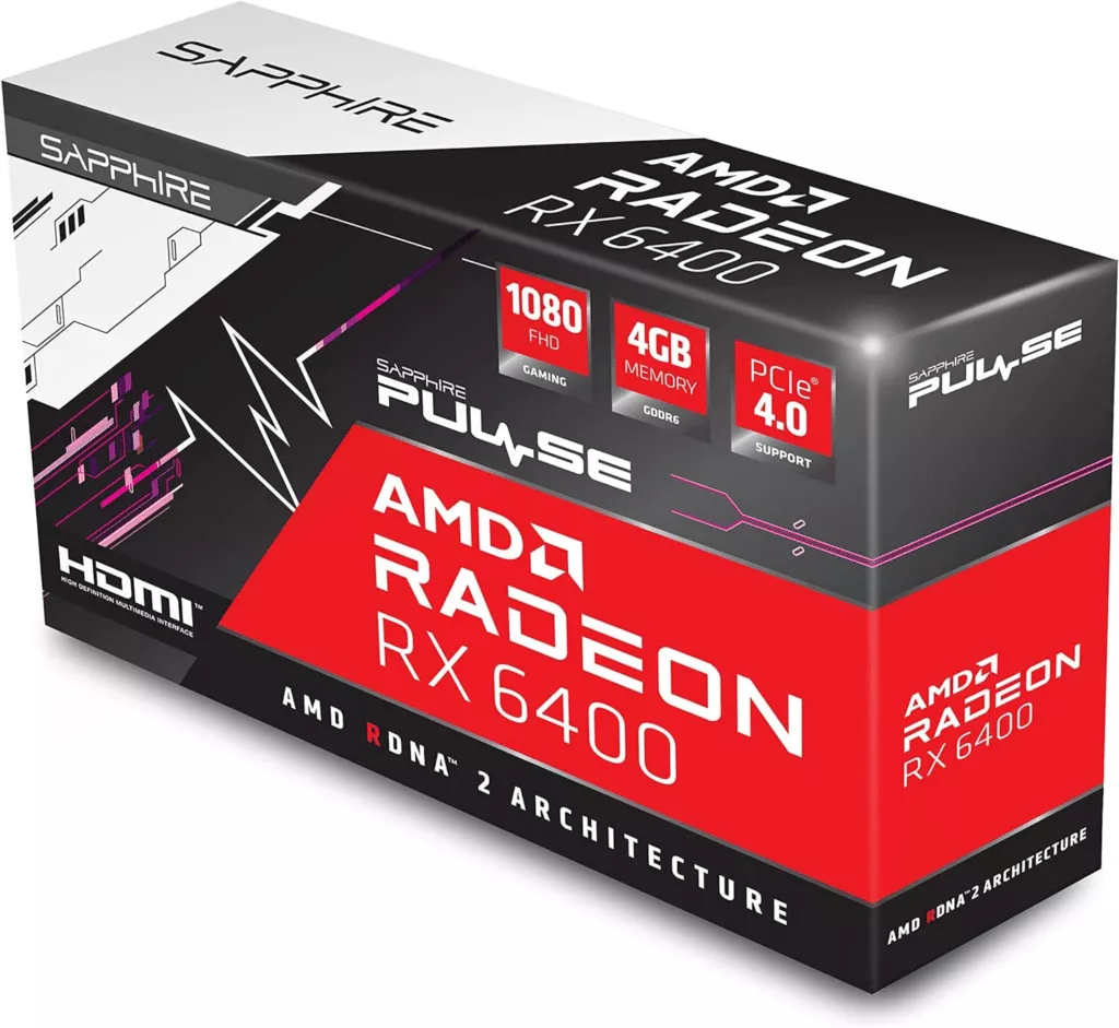 Meilleures Cartes Graphiques Mini-ITX Sapphire AMD 4GB RX6400XT 